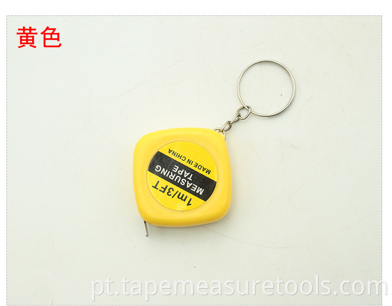 mini-chaveiro portátil mais barato de 1 m fita métrica pequena fita métrica com porta-chaves